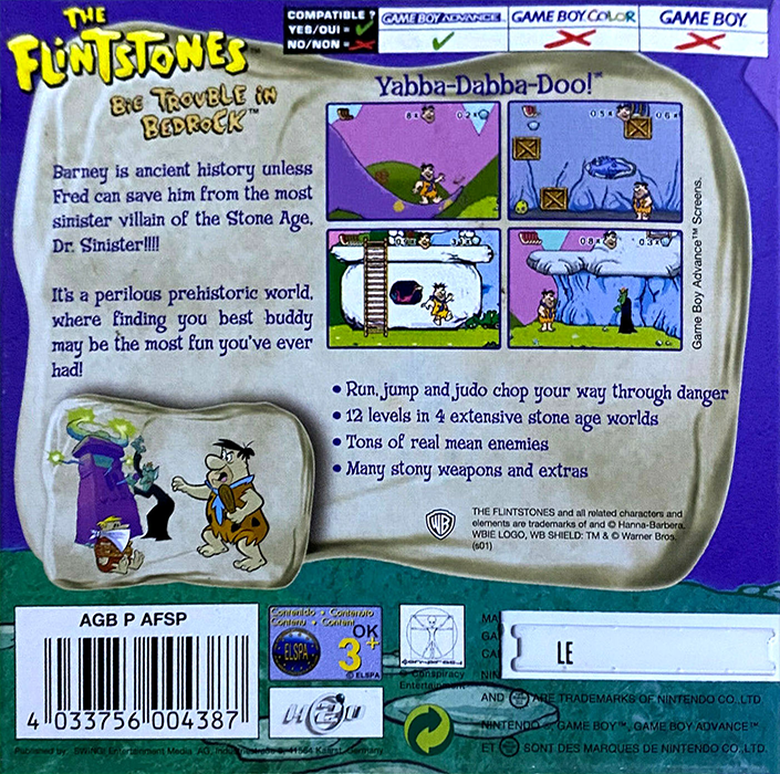 The Flintstones : Big Trouble in Bedrock - Dos