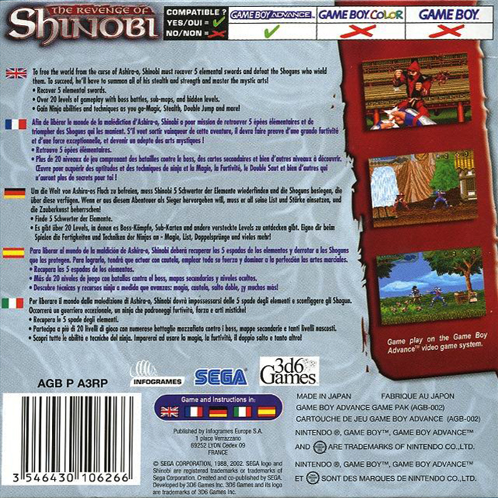 The Revenge of Shinobi - Dos