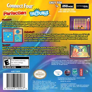 Three-in-One Pack : Connect Four + Perfection + Trouble dos