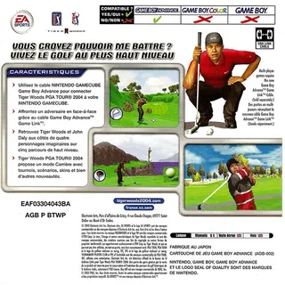 Tiger Woods PGA Tour 2004 dos