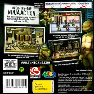 TMNT : Les Tortues Ninja dos