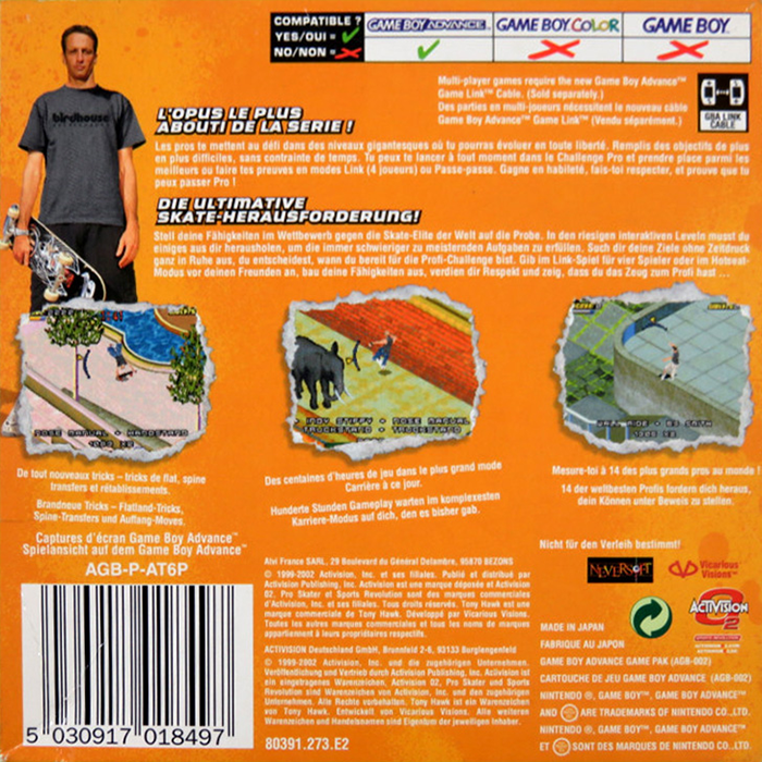 Tony Hawk's Pro Skater 2 - Dos