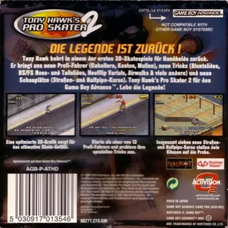 Tony Hawk's Pro Skater 2 dos