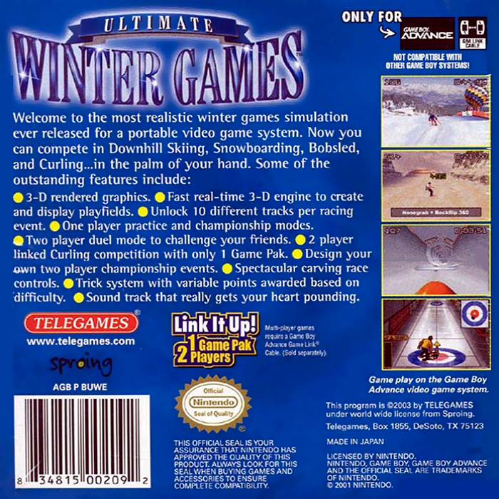 Ultimate Winter Games - Dos