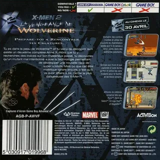 X-Men 2 : La Vengeance de Wolverine dos