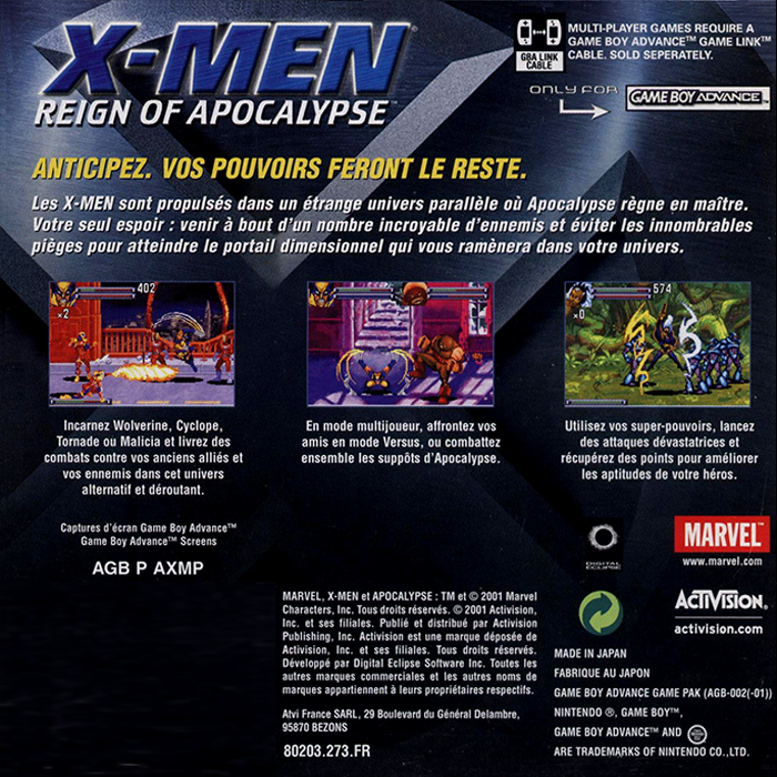 X-Men : Reign of Apocalypse - Dos