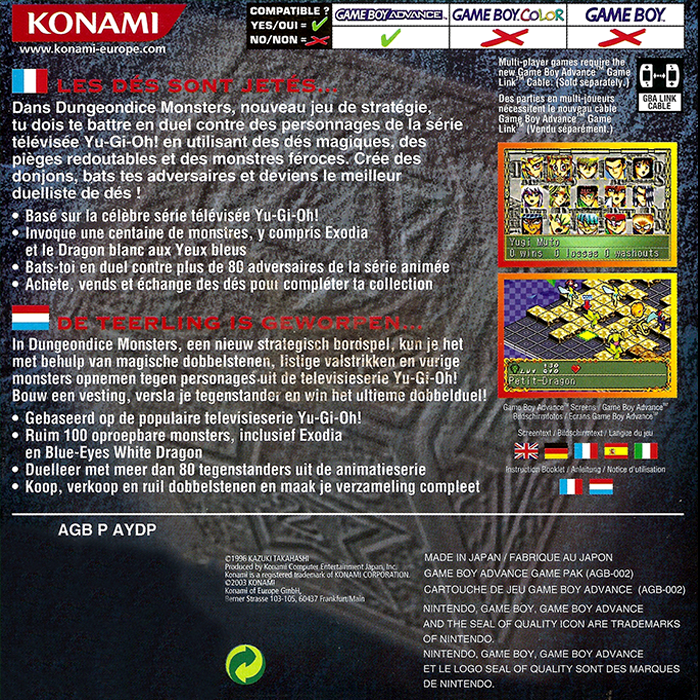 Yu-Gi-Oh! Dungeon Dice Monsters - Dos