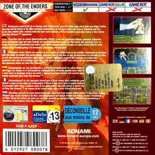 Zone of the Enders : The Fist of Mars dos