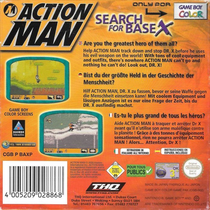 Action Man: Search for Base X - Dos
