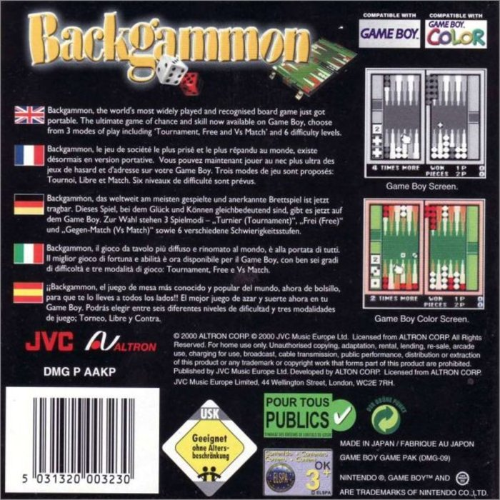 Backgammon - Dos