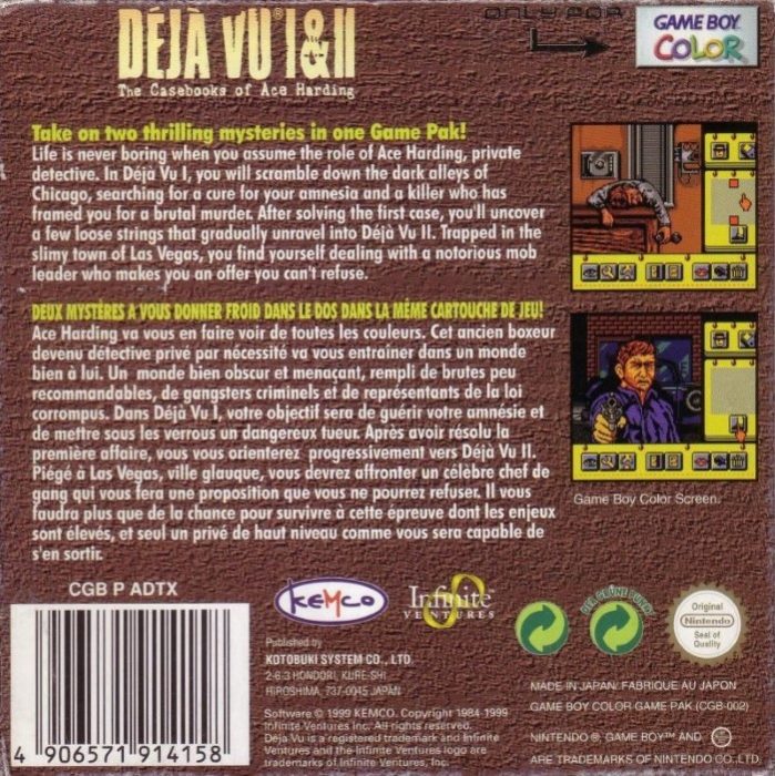Deja Vu I & II: The Casebooks of Ace Harding dos