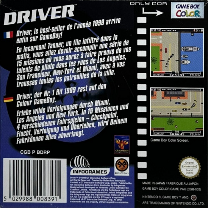 Driver : You are the Wheelman - Dos