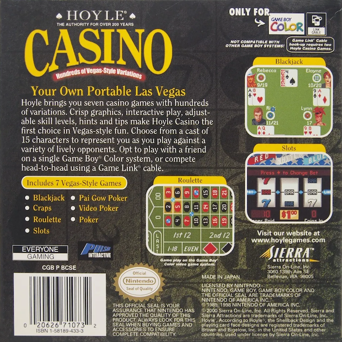 Hoyle Casino - Dos