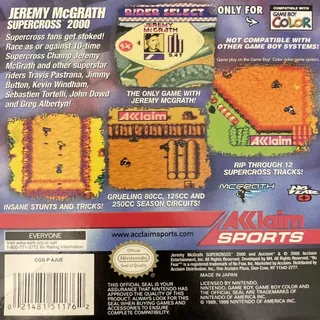 Jeremy McGrath Supercross 2000 dos