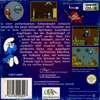 La Mission Des Schtroumpfs dos