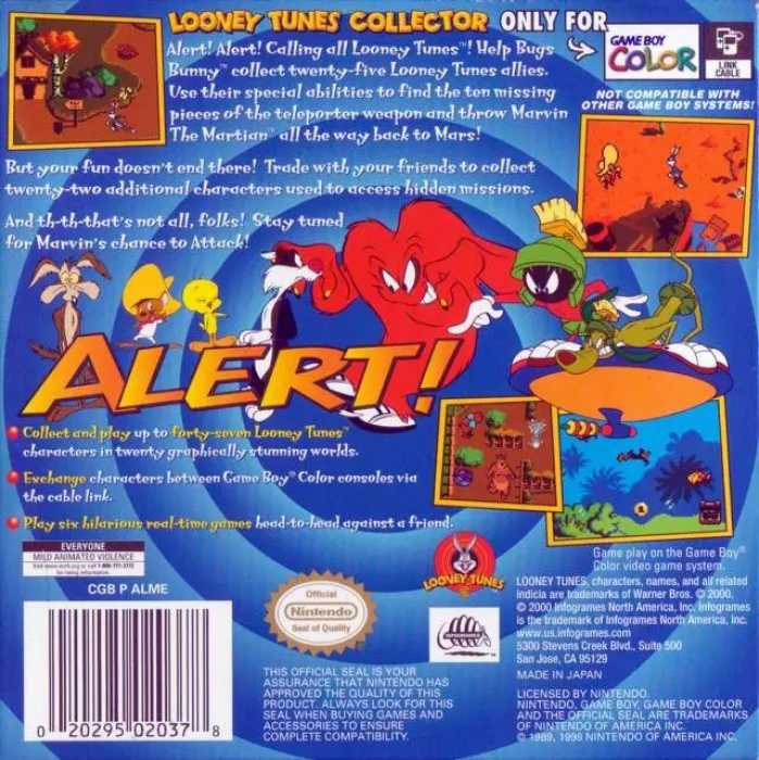 Looney Tunes Collector : Alerte aux Martiens ! - Dos