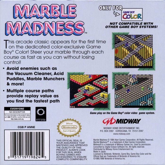 Marble Madness dos