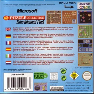 Microsoft : The 6 in 1 Puzzle Collection Entertainment Pack dos