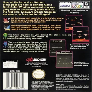 Midway Presents Arcade Hits : Joust / Defender - Dos