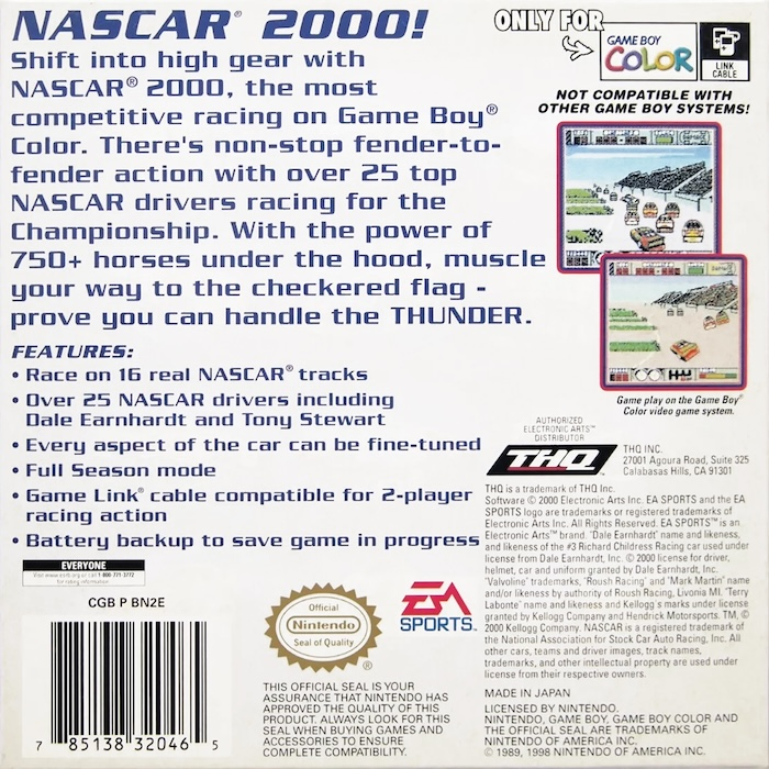 NASCAR 2000 - Dos