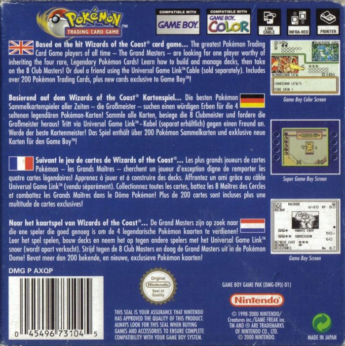 Pokémon Trading Card Game dos