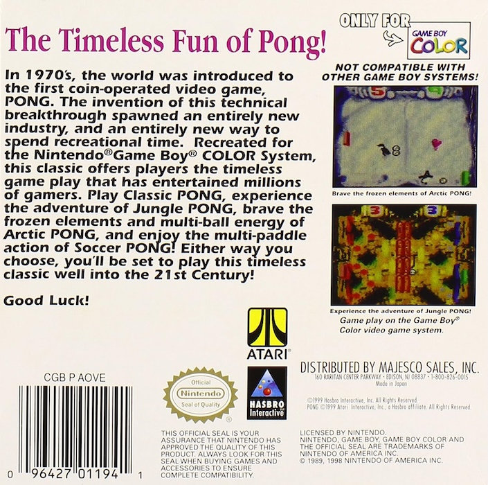 Pong : The Next Level - Dos