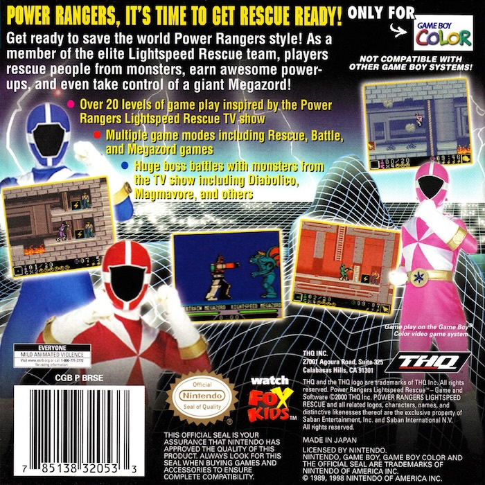 Saban's Power Rangers: Lightspeed Rescue dos