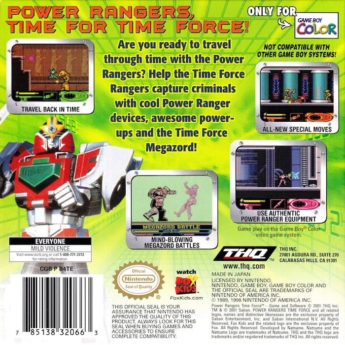 Saban's Power Rangers: Time Force dos