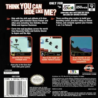Shaun Palmer's Pro Snowboarder dos