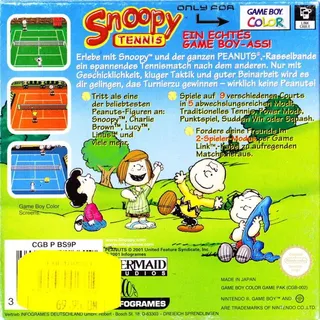 Snoopy Tennis dos