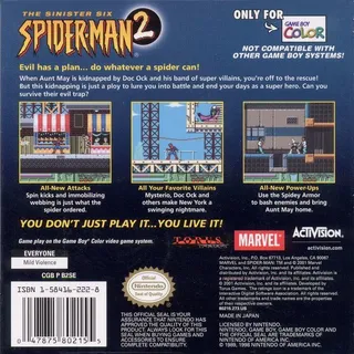 Spider-Man 2 : The Sinister Six dos