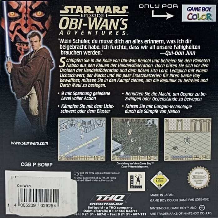 Star Wars Episode 1 : Obi-Wan's Adventures dos