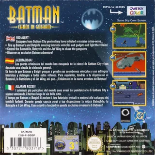 The New Batman Adventures : Chaos in Gotham dos