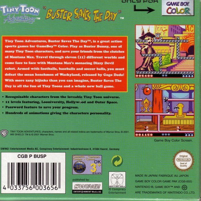 Tiny Toon Adventures : Buster Saves the Day dos