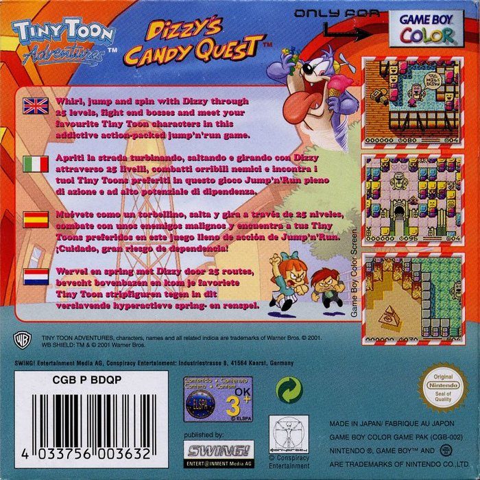 Tiny Toon Adventures: Dizzy's Candy Quest dos