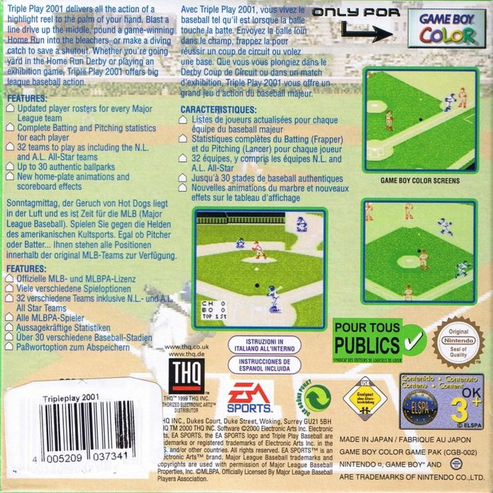 Triple Play 2001 - Dos