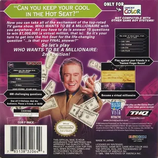 Who Wants to Be a Millionaire : 2nd Edition dos