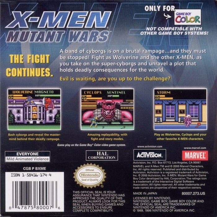 X-Men: Mutant Wars - Dos