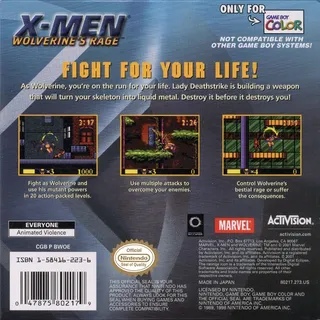 X-Men : Wolverine's Rage dos