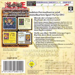 Yu-Gi-Oh! Duel des Ténèbres dos