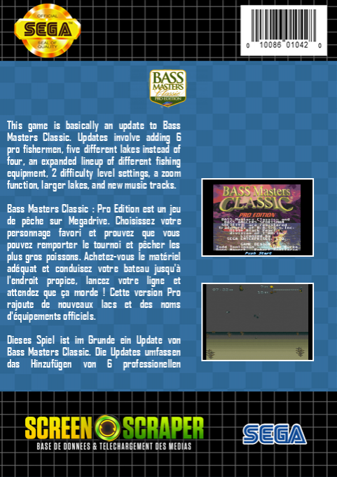 Bass Masters Classic : Pro Edition - Dos