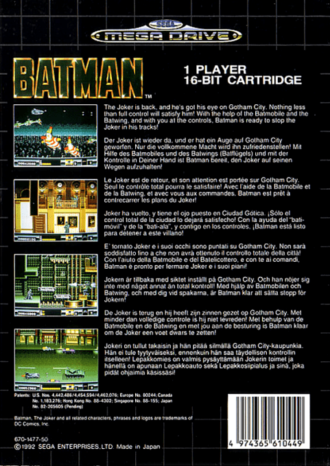 Batman : The Video Game - Dos