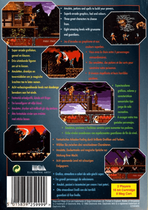 Blades of Vengeance - Dos