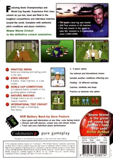 Brian Lara Cricket 96 dos