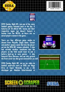ESPN Sunday Night NFL dos