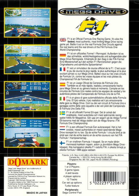 Formula One - Dos