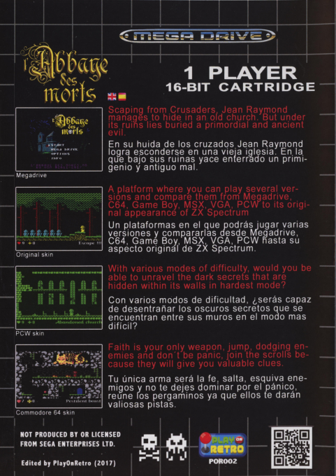 L'Abbaye des Morts - Dos