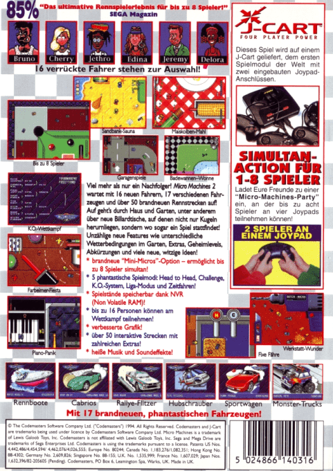 Micro Machines - Turbo Tournament '96 - Dos