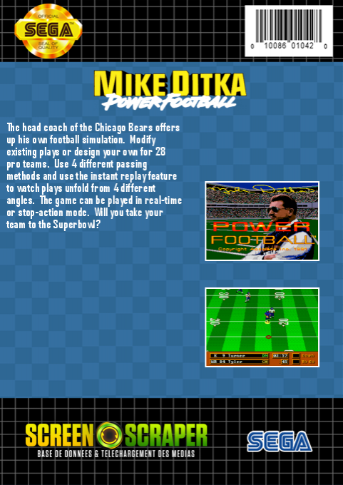 Mike Ditka Power Football - Dos