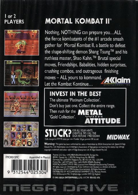Mortal Kombat II dos